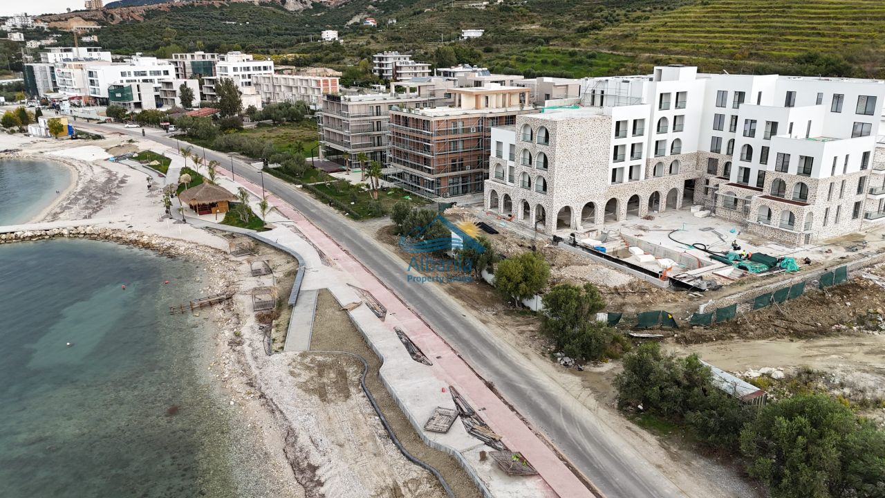 Beachfront Property For Sale In Radhime Vlora Albania, With Stunning Sea View And With Pool